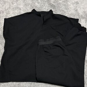 Black Mandala Scrub Set